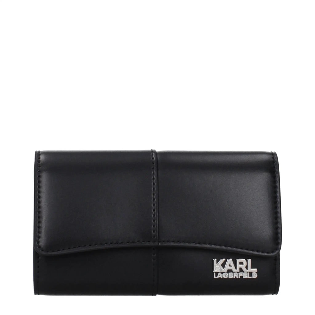 Portefeuille en polyéthylène noir Karl Lagerfeld