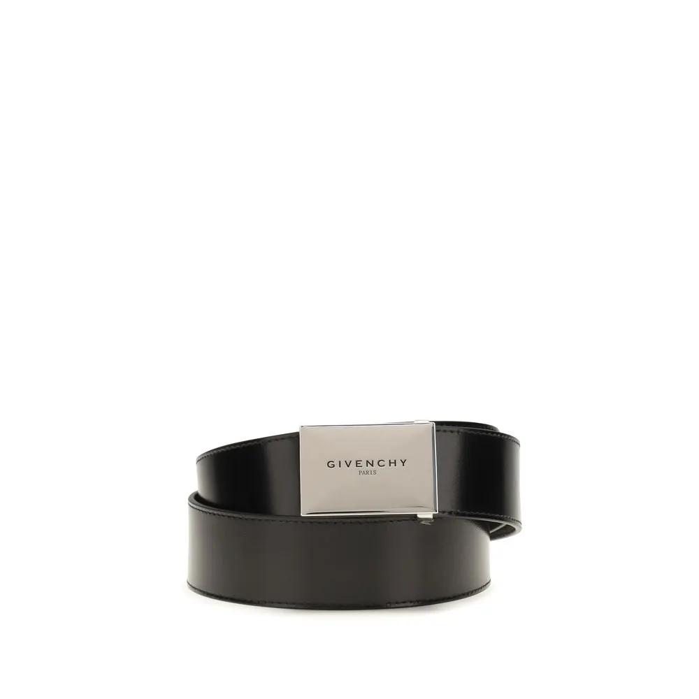 Ceinture Givenchy Bos Taurus Regular en cuir de veau noir