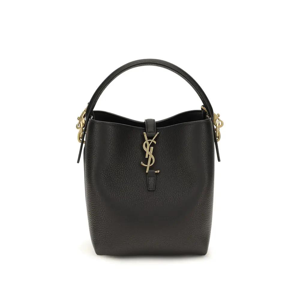 Sac seau noir cuir femme – Saint Laurent Le 37 AW26