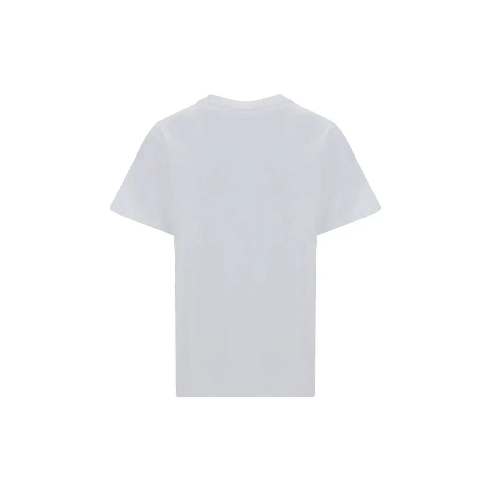 Ganni White Cotton T-Shirt