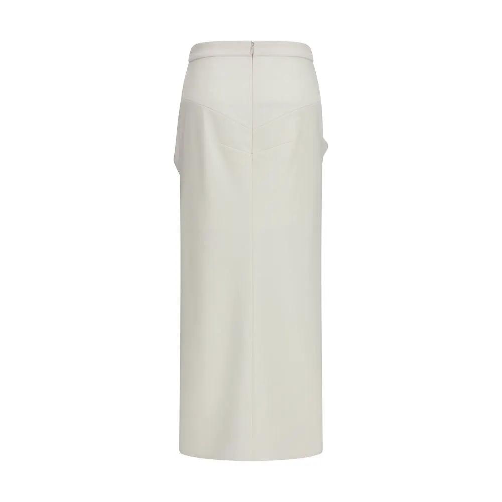 Jupe longue Givenchy en laine blanche Oves Aries