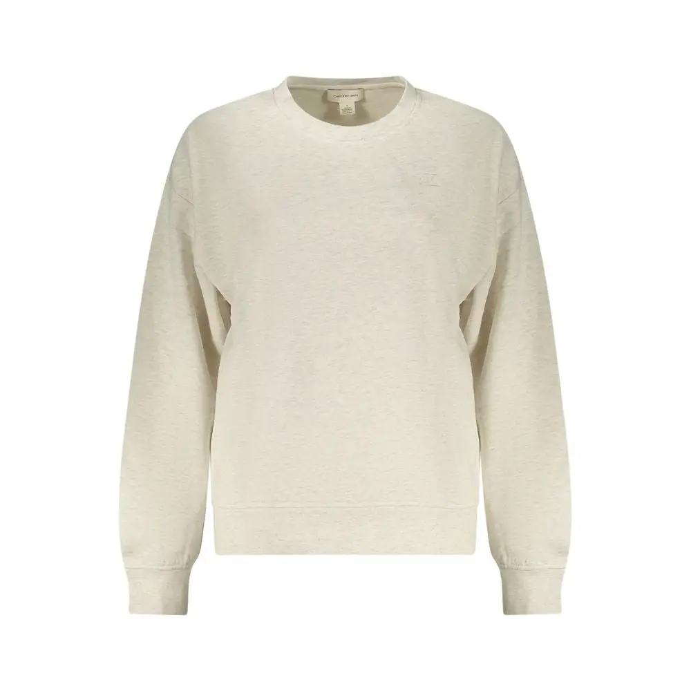 Sweat-shirt Calvin Klein gris en coton pour femme