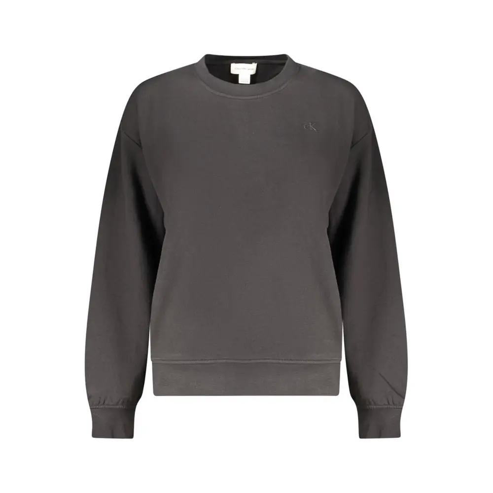 Sweat-shirt Femme Calvin Klein Noir en Coton