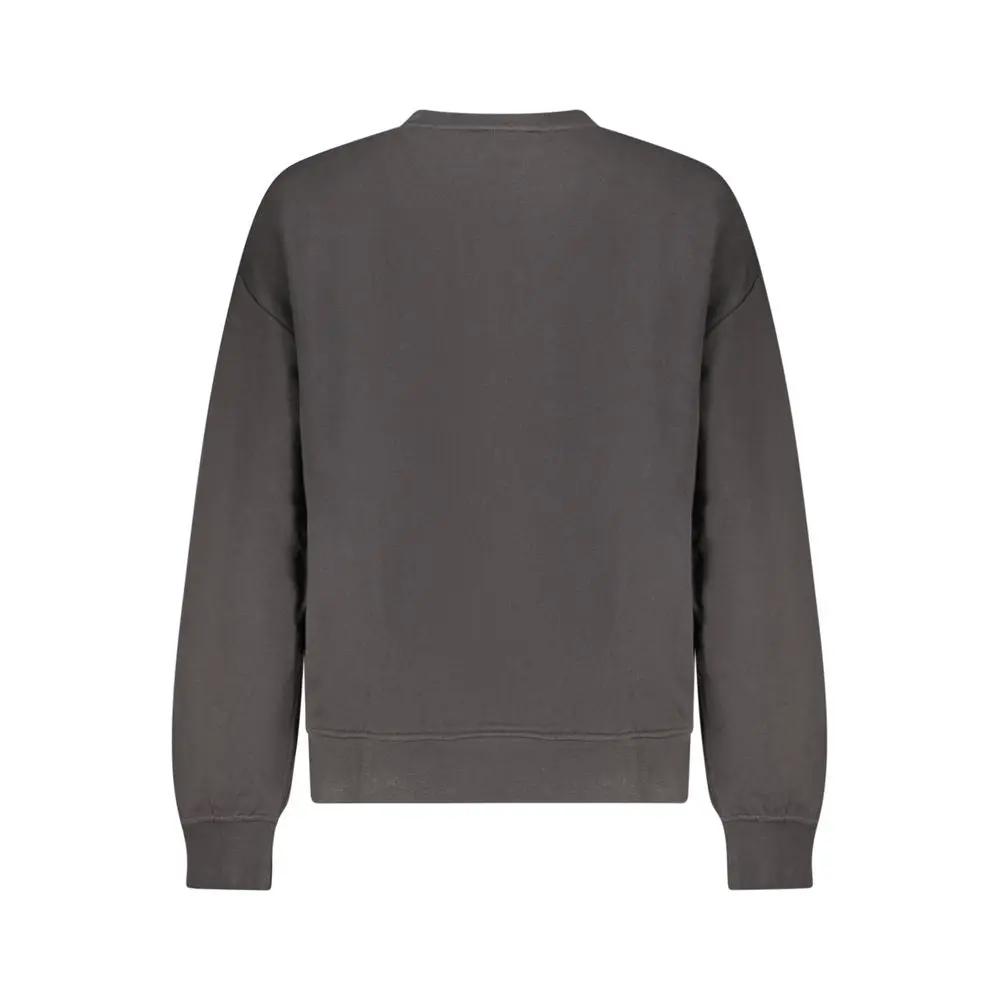 Sweat-shirt Femme Calvin Klein Noir en Coton