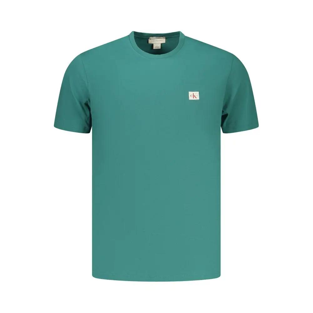 T-shirt en coton vert Calvin Klein