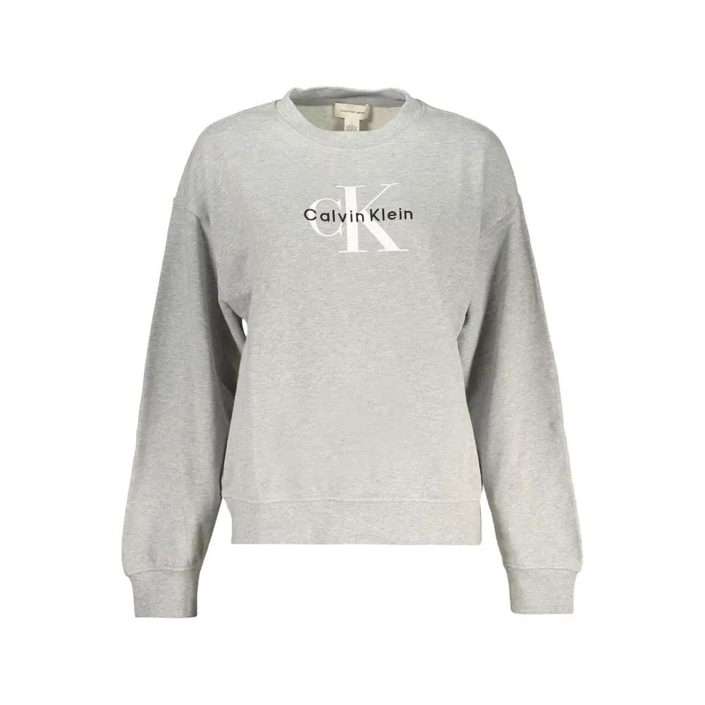 Sweat-shirt gris en coton Calvin Klein