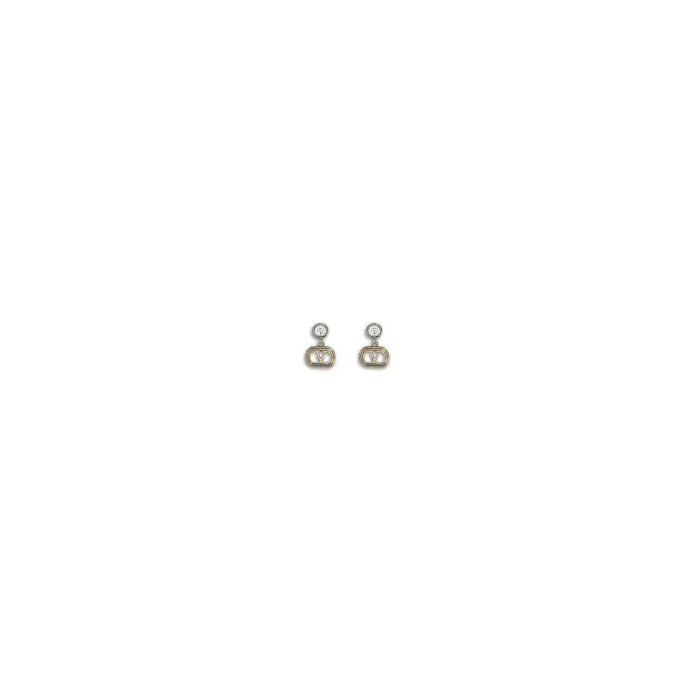 Valentino Garavani Bicolor Brass Earrings