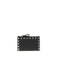 Portefeuille noir cuir Rockstud femme – Valentino Garavani porte-cartes AW26