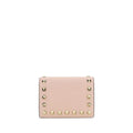 Women’s Pink Rockstud Wallet – Valentino Garavani Flap French Calf Leather Wallet AW26