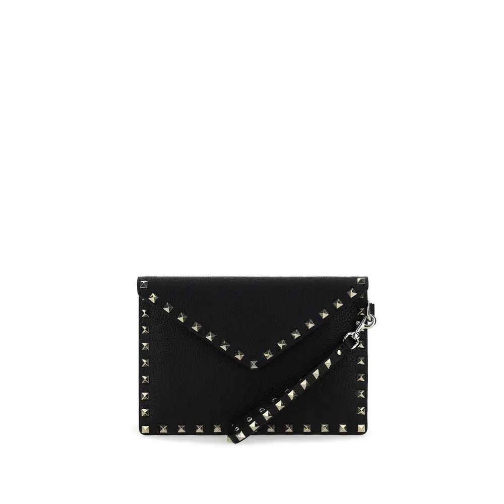 Valentino Garavani Black Calf Leather Bos Taurus Wallet