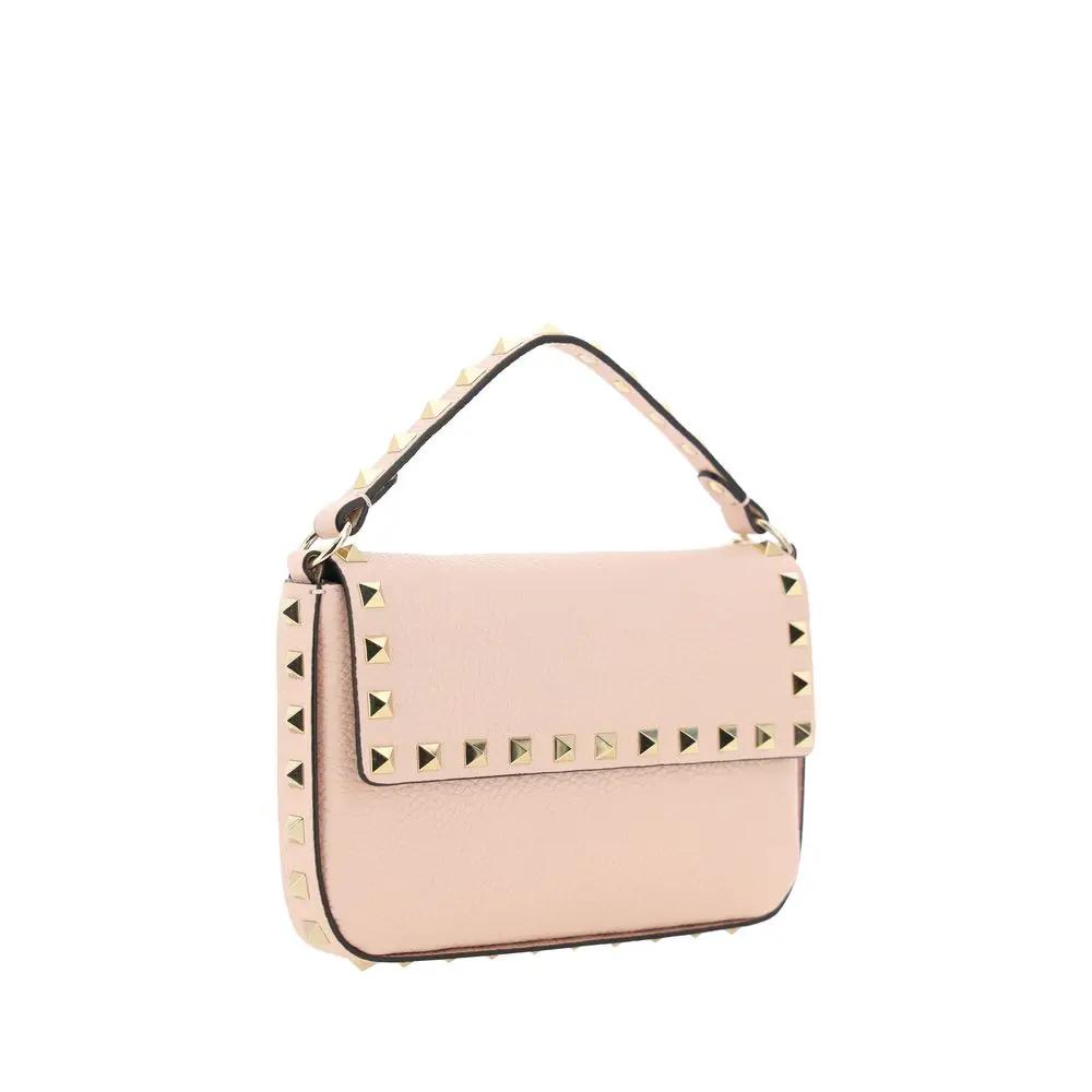 Women’s Pink Rockstud Mini Bag – Valentino Garavani Calf Leather Shoulder Bag AW26