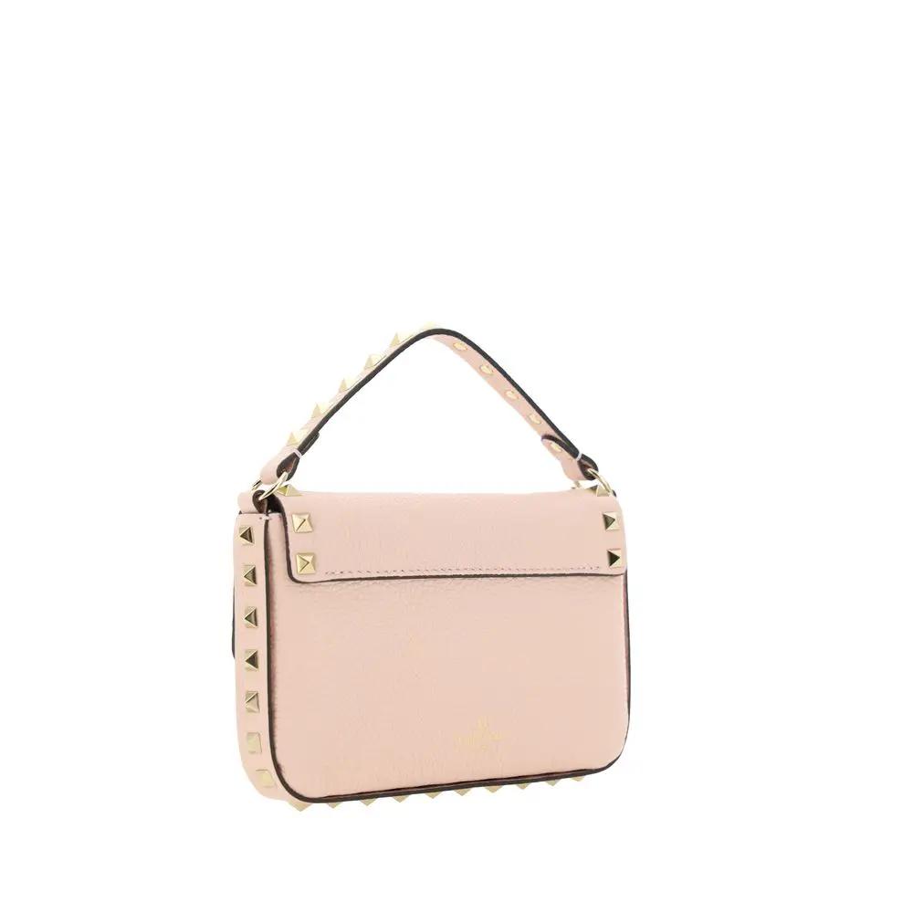 Women’s Pink Rockstud Mini Bag – Valentino Garavani Calf Leather Shoulder Bag AW26