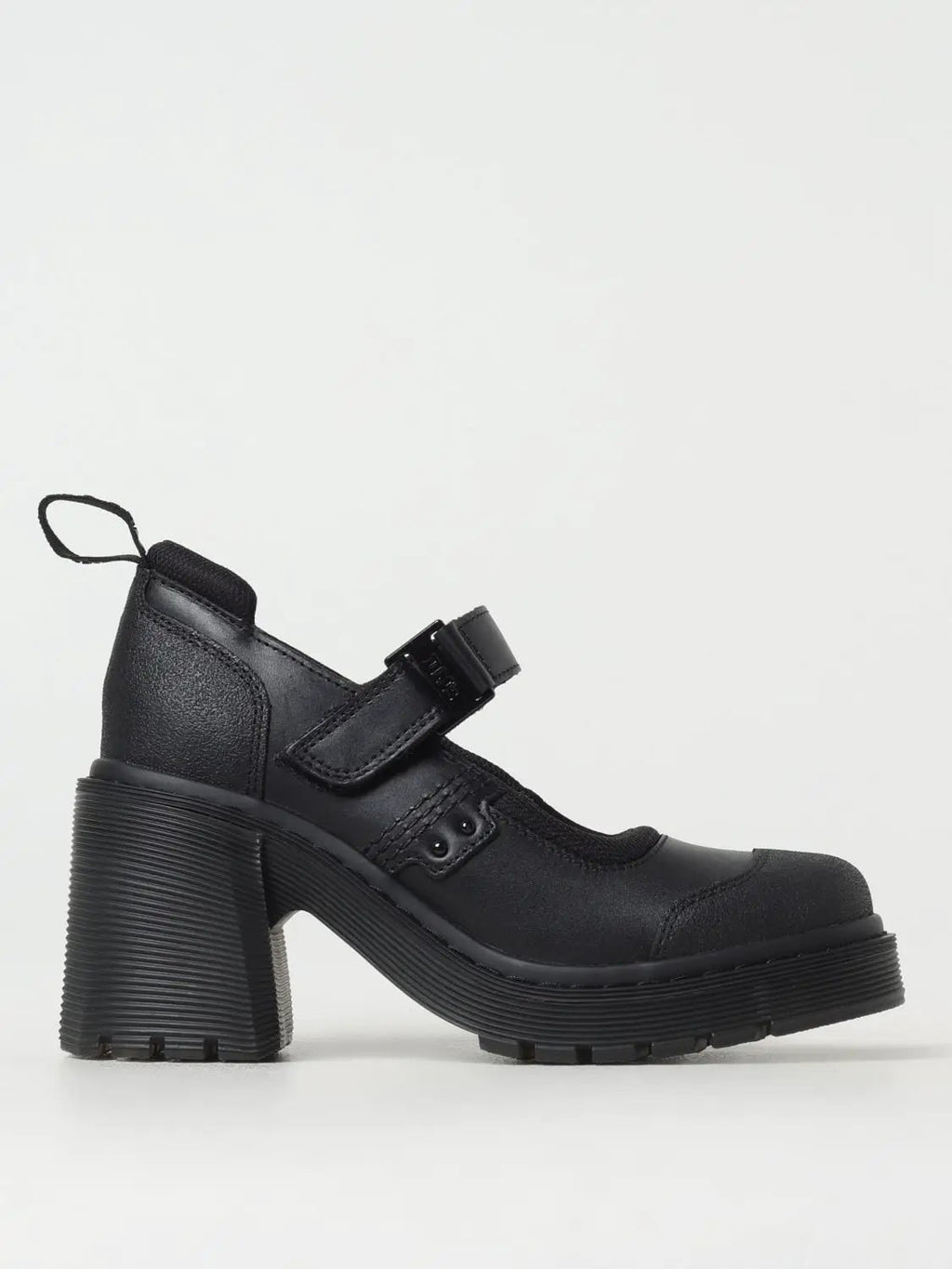 Escarpins à plateforme en cuir noir Dr. Martens