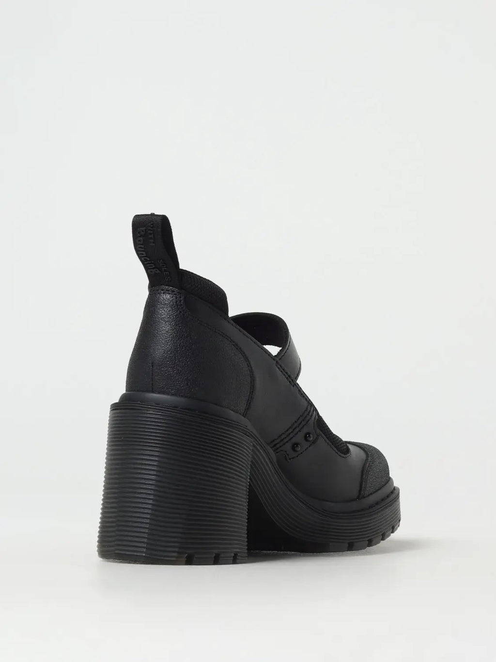 Escarpins à plateforme en cuir noir Dr. Martens