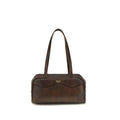 Sac à main Prada Bos Taurus en cuir de veau marron