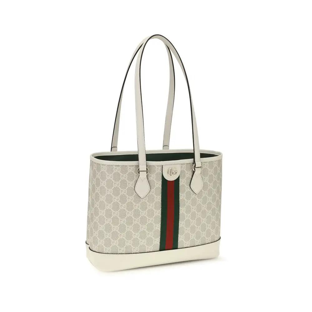 Gucci White Cotton Handbag