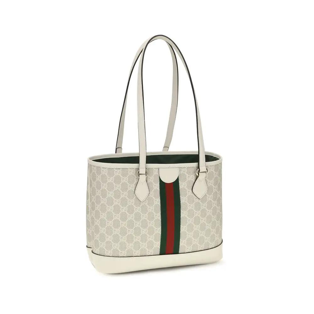 Gucci White Cotton Handbag