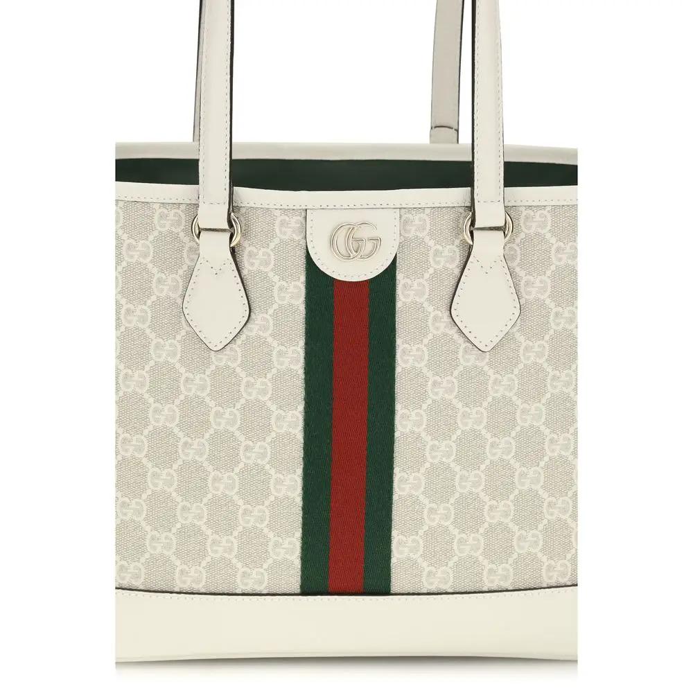Gucci White Cotton Handbag