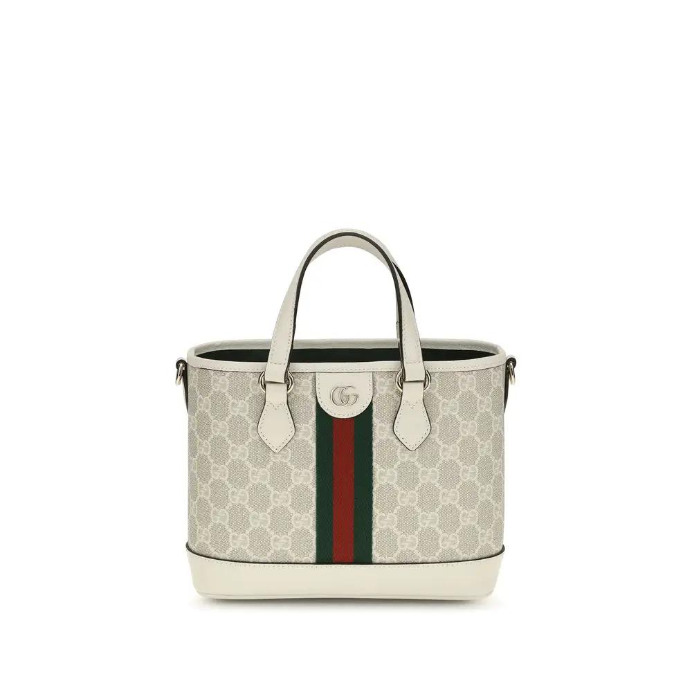 Gucci White Fabric Handbag