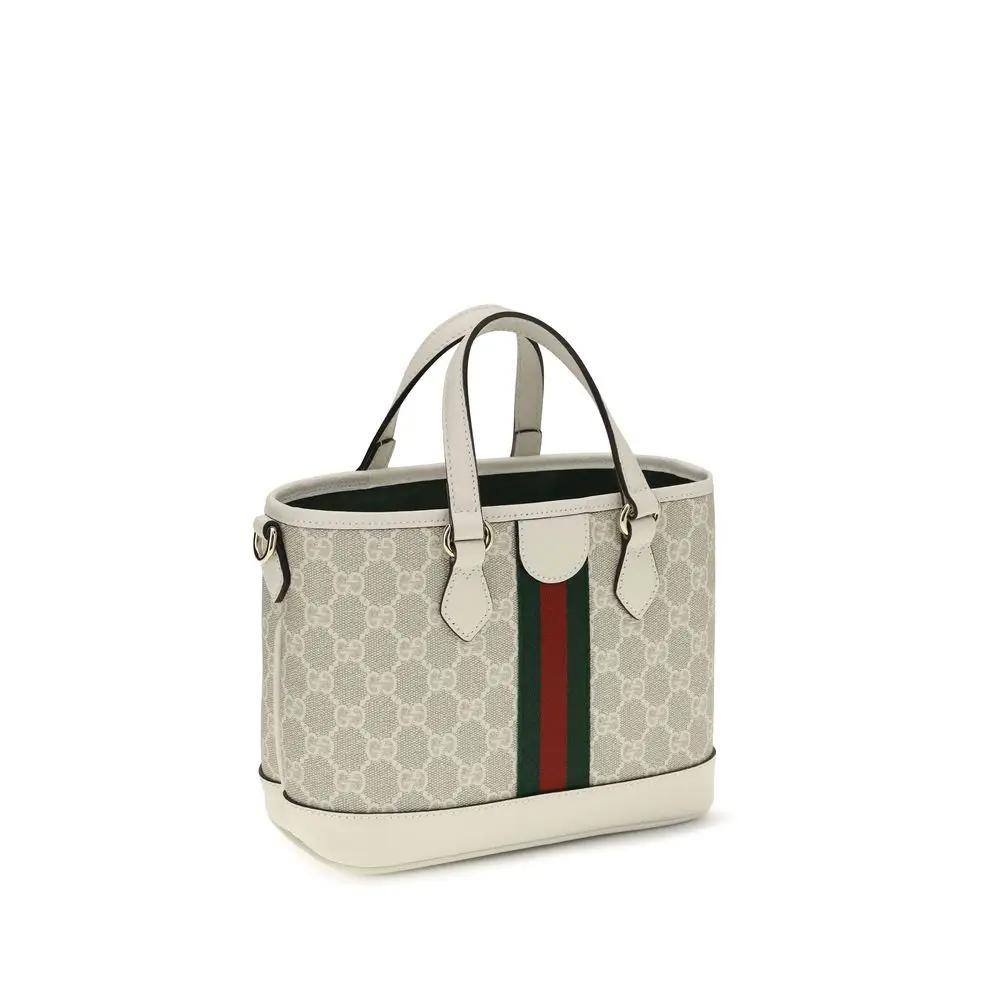 Gucci White Fabric Handbag