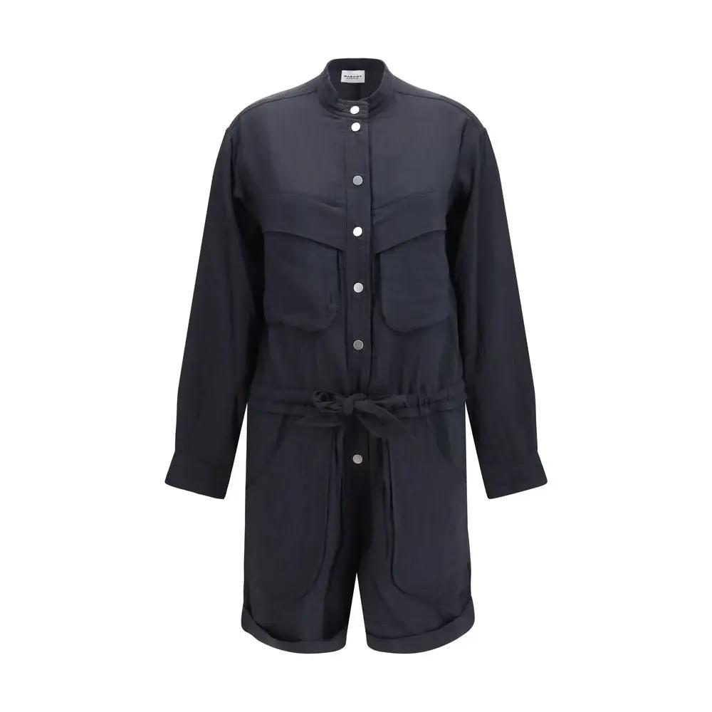 Marant Etoile Black Viscose Jumpsuit