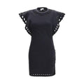 Robe décontractée en coton noir Marant Étoile