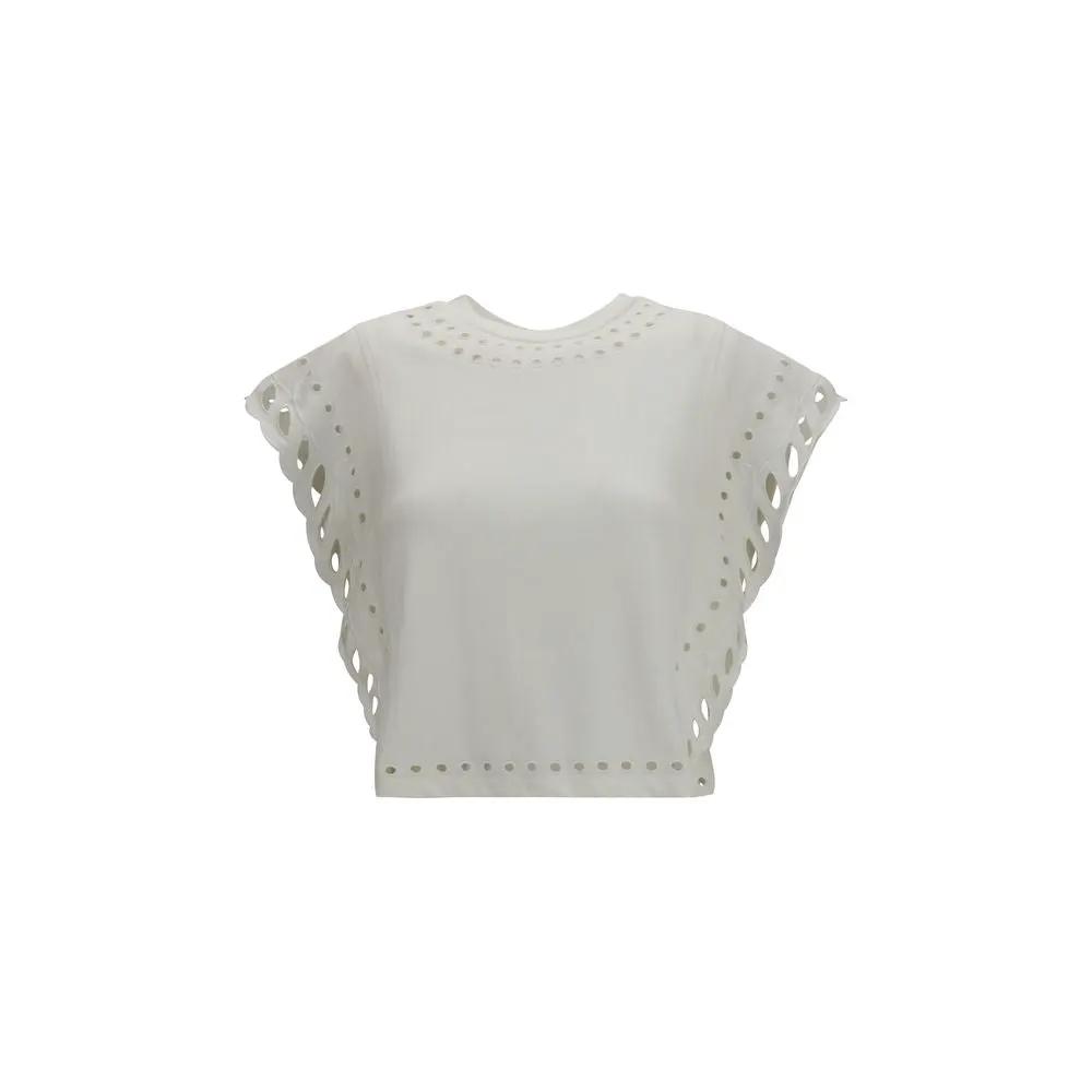 T-shirt en coton blanc Marant Étoile