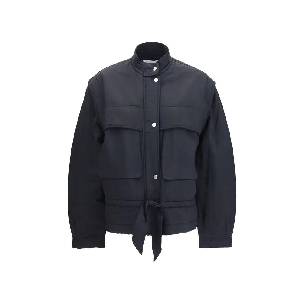 Veste longue en modal noir Marant Etoile