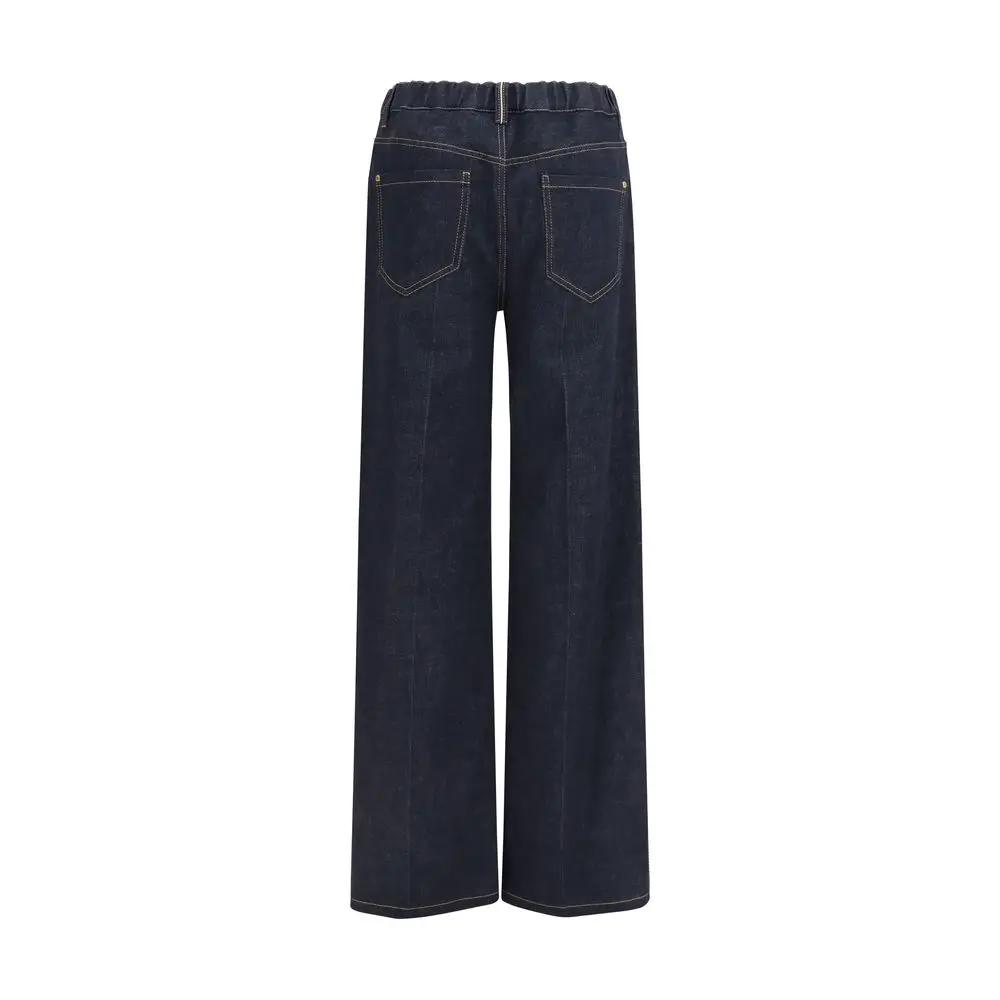 Brunello Cucinelli Jean en coton bleu Denim