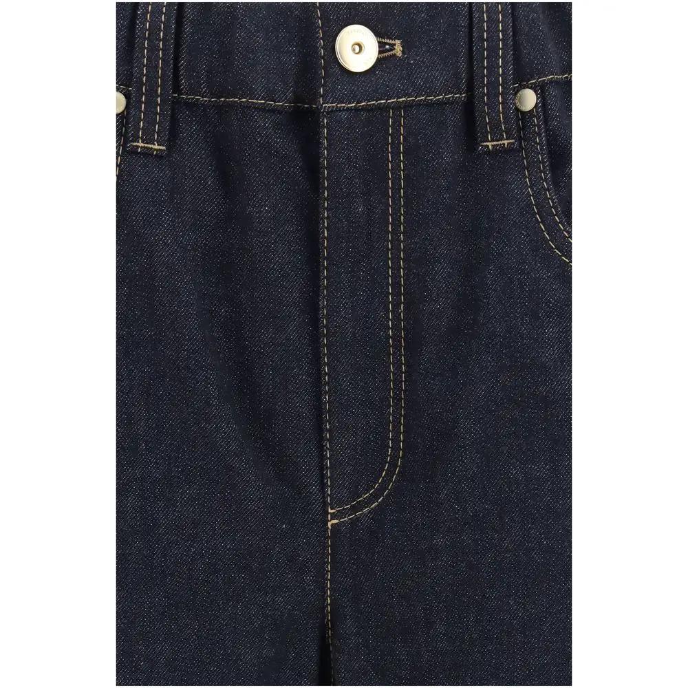 Brunello Cucinelli Jean en coton bleu Denim