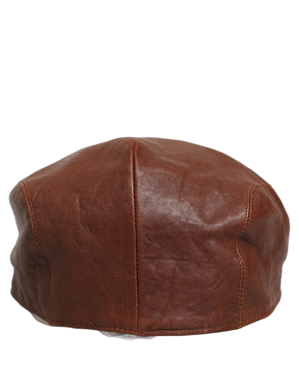 Casquette de Gavroche Dolce & Gabbana en Cuir d'Agneau Marron pour Homme