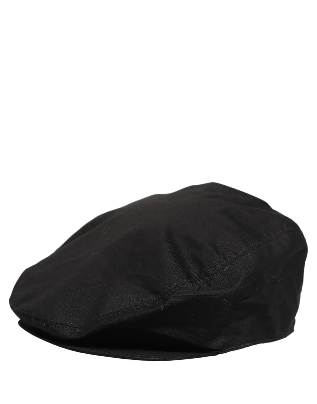 Dolce & Gabbana Men Black Cotton Stretch Newsboy Cloth Capello Hat