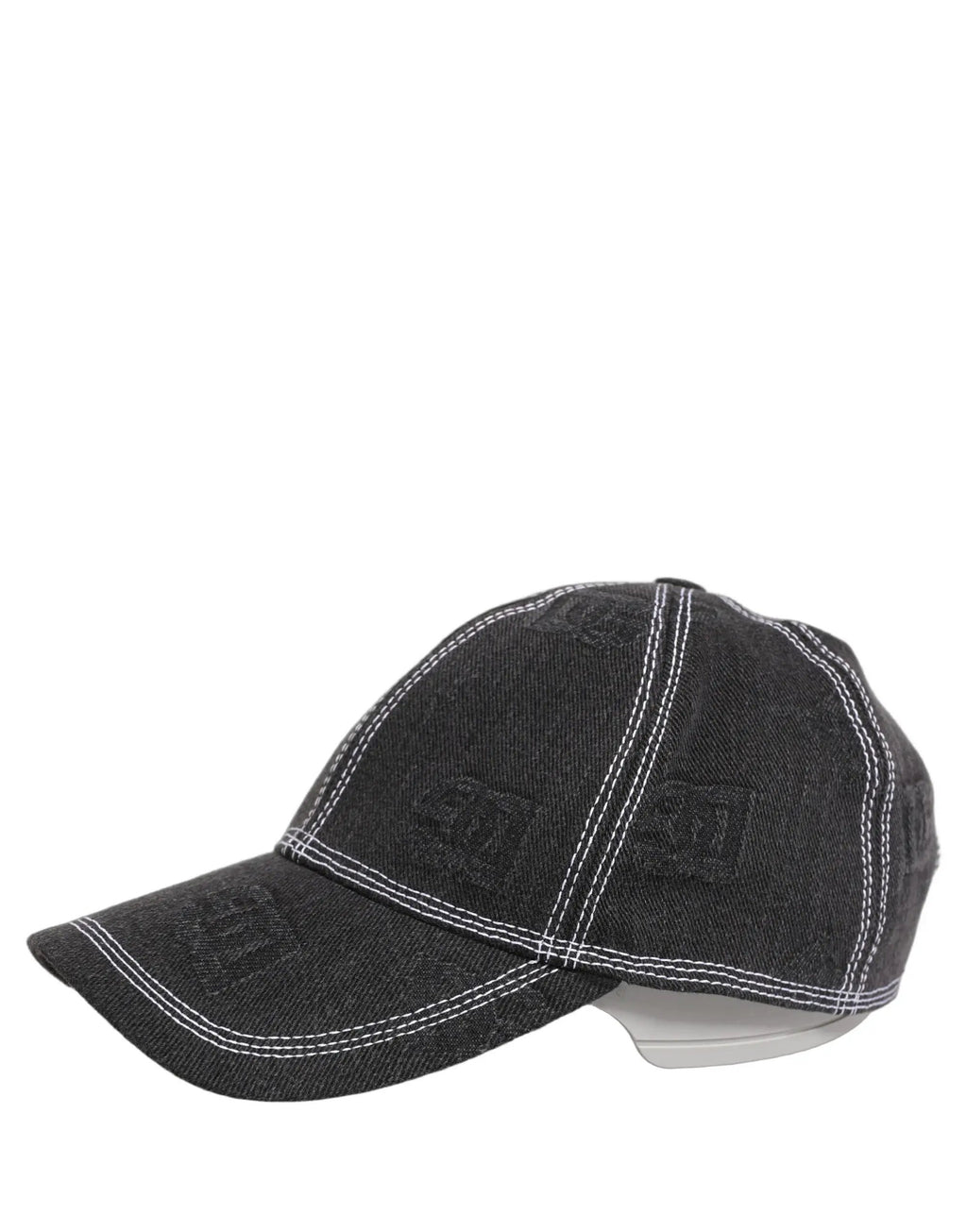 Dolce & Gabbana Casquette de Baseball Homme 6 Panneaux en Coton Noir