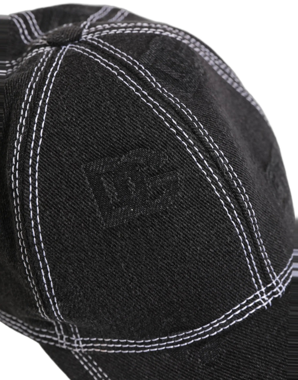 Dolce & Gabbana Casquette de Baseball Homme 6 Panneaux en Coton Noir