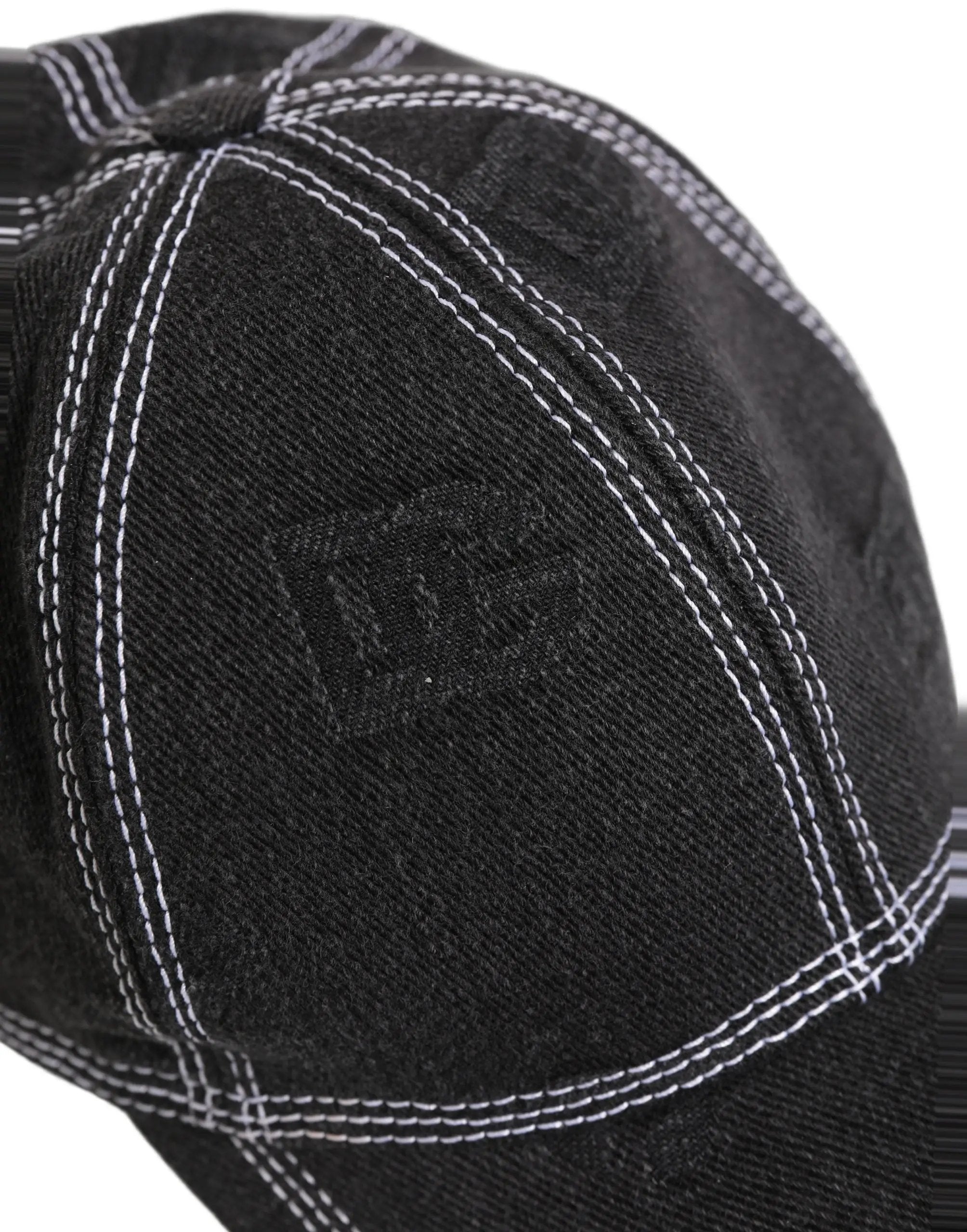 Dolce & Gabbana Casquette de Baseball Homme 6 Panneaux en Coton Noir