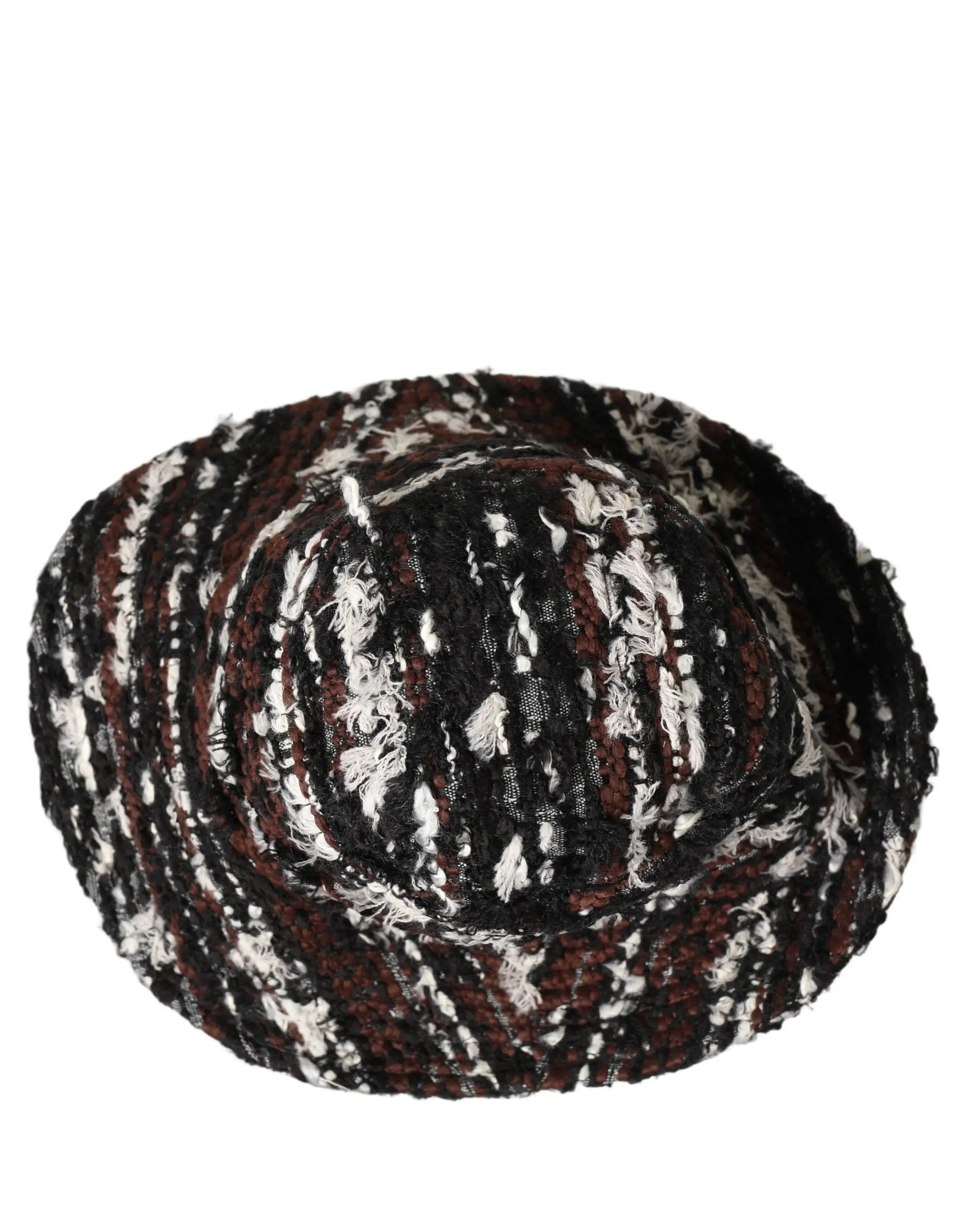 Dolce & Gabbana Women Multicolor Acrylic Tweed Bucket Capello Hat