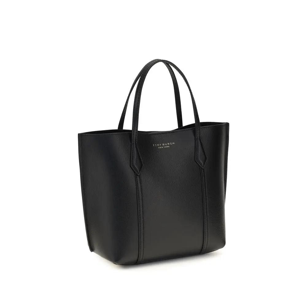 Sac à main Bos Taurus en cuir de veau noir de Tory Burch