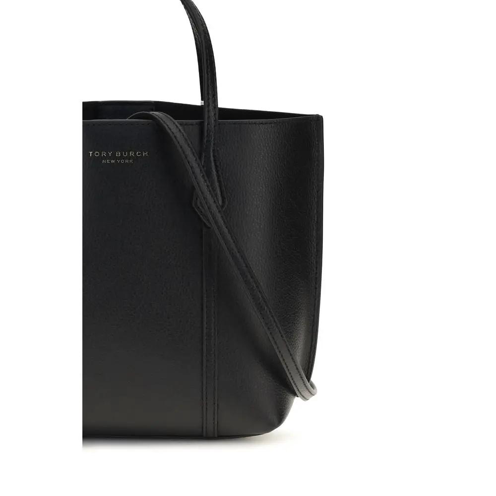 Sac à main Bos Taurus en cuir de veau noir de Tory Burch