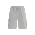 Shorts Bermuda en coton blanc Brunello Cucinelli