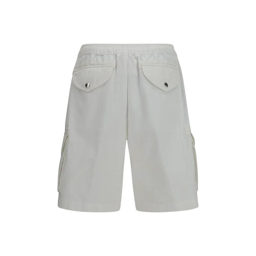 Shorts Bermuda en coton blanc Brunello Cucinelli