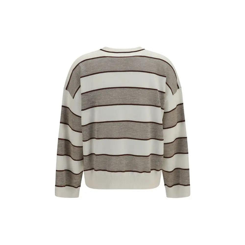 Sweat-shirt Brunello Cucinelli Oves Aries en laine beige