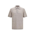 Brunello Cucinelli Polo en lin beige