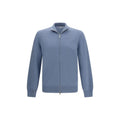 Cardigan Brunello Cucinelli bleu en cachemire