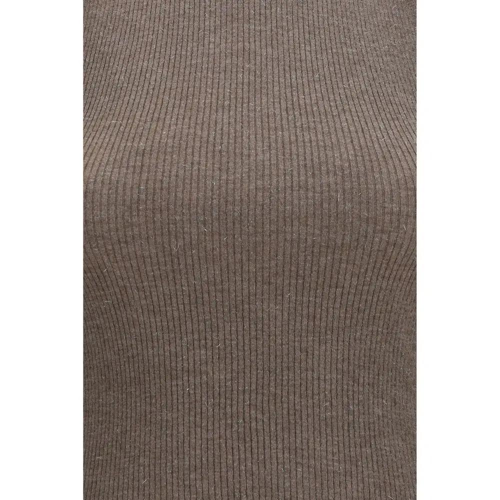 Pull sans manches Brunello Cucinelli en cachemire marron