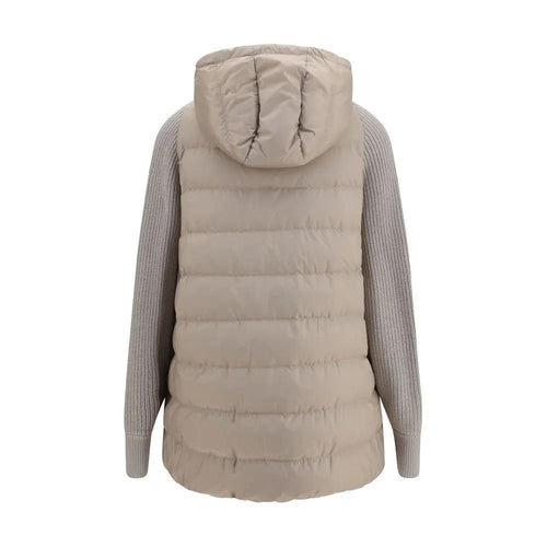 Brunello Cucinelli Veste longue en polyamide grise