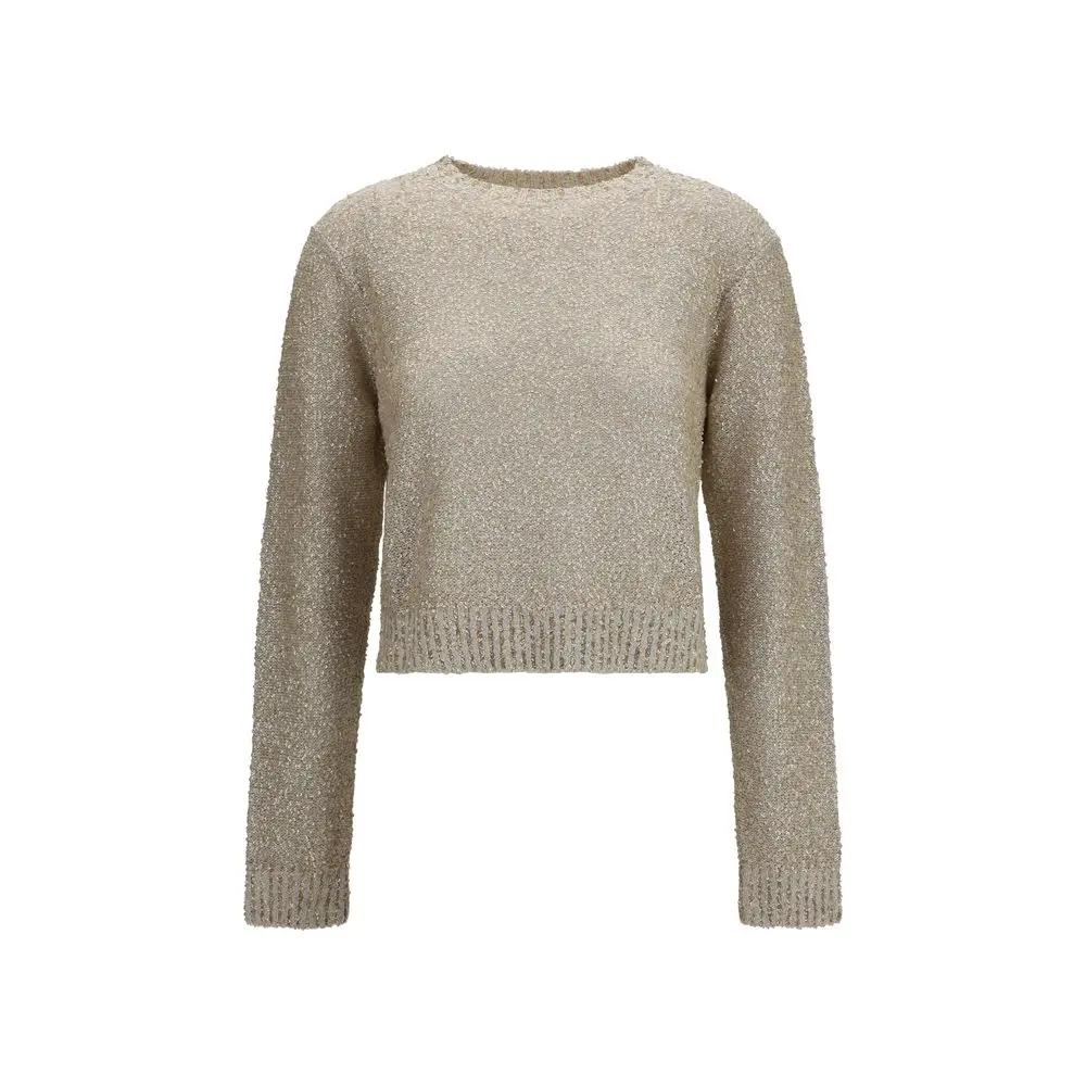 Brunello Cucinelli Sweat-shirt en lin beige