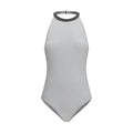 Brunello Cucinelli White Polyamide One-Piece Swimsuit