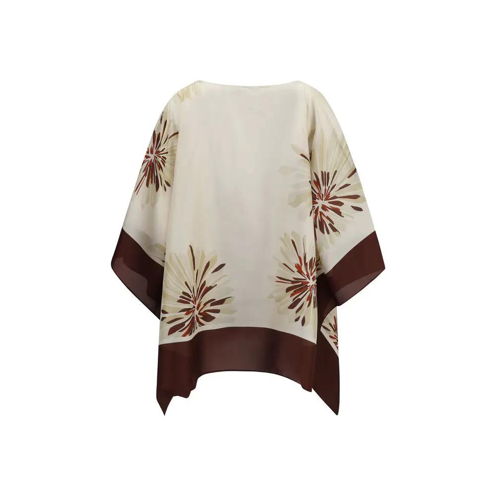 Chemisier en soie multicolore Brunello Cucinelli