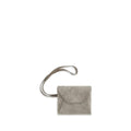 Porte-clés Brunello Cucinelli en cuir de veau gris