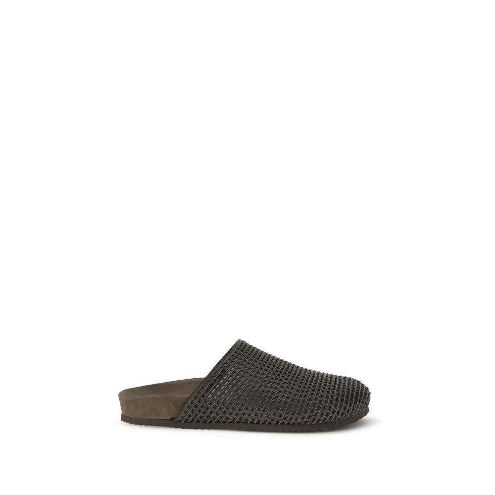 Sandales Bos Taurus en cuir de veau marron Brunello Cucinelli